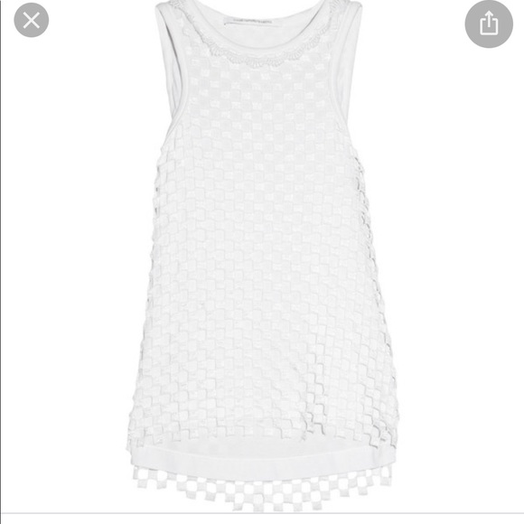 Diane Von Furstenberg mackeda checkered lace top - Picture 5 of 14